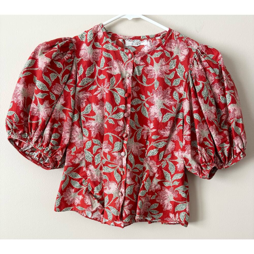 DOEN Chelle Top in Jardin Marjorelle Floral Print XS - Picture 4 of 8